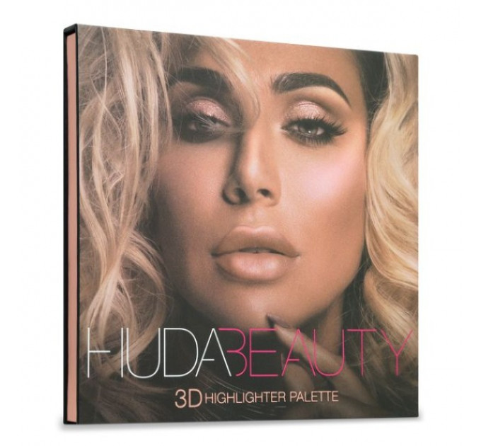 Палетка хайлайтеров Huda Beauty 3D HIGHLIGHTER PALETTE – PINK SANDS